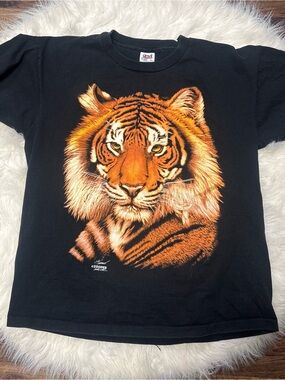 Vintage Minnesota Zoo Tiger Shirt Zooper Single Stitch size XL
